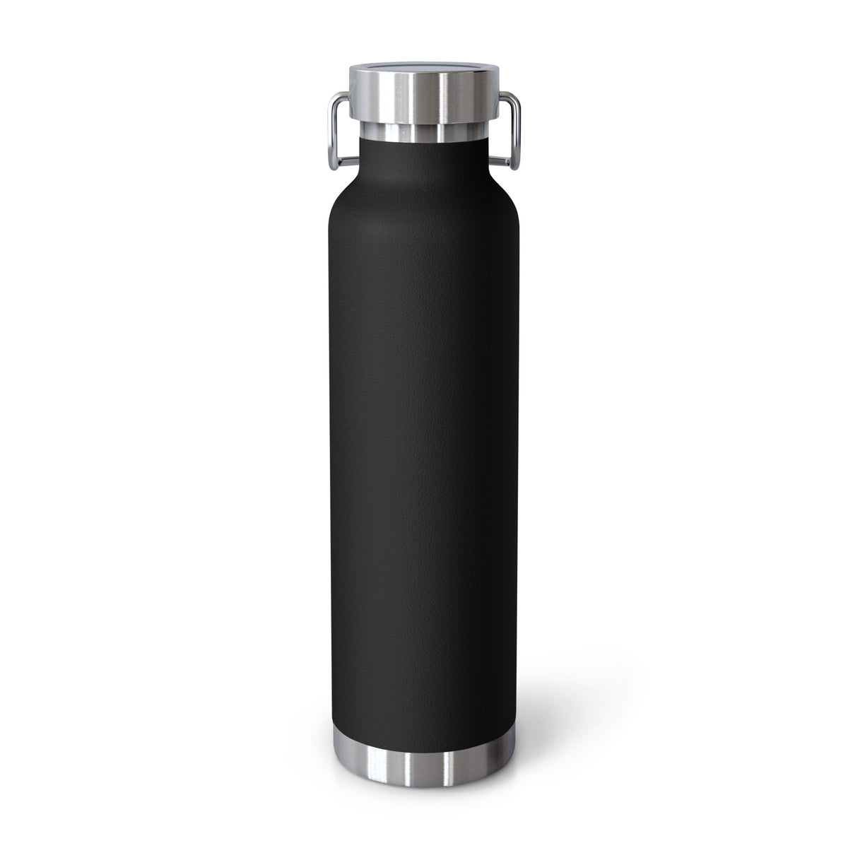 [Black] Back — FPUSA Side View Copper Vacuum Bottle