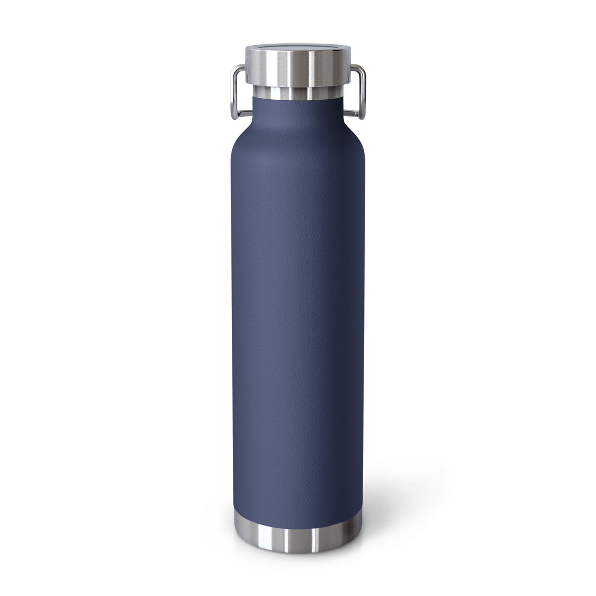 [Navy] Back — FPUSA Front View Copper Vacuum Bottle