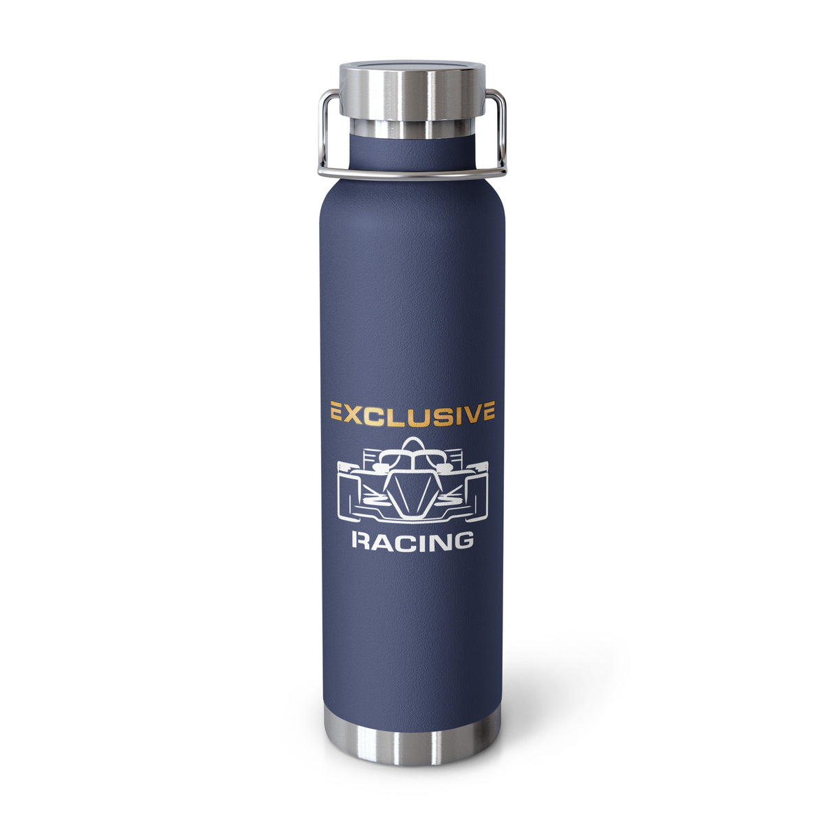 [Navy] Front — EXR F-Car Front Copper Vacuum Bottle
