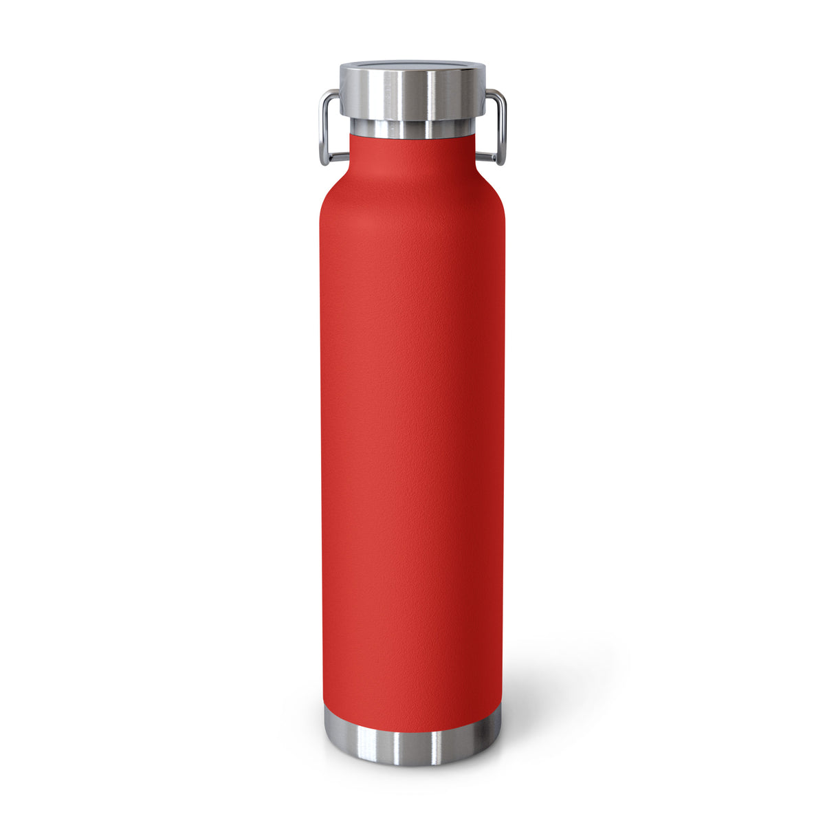 [Red] Back — FPUSA Front View Copper Vacuum Bottle