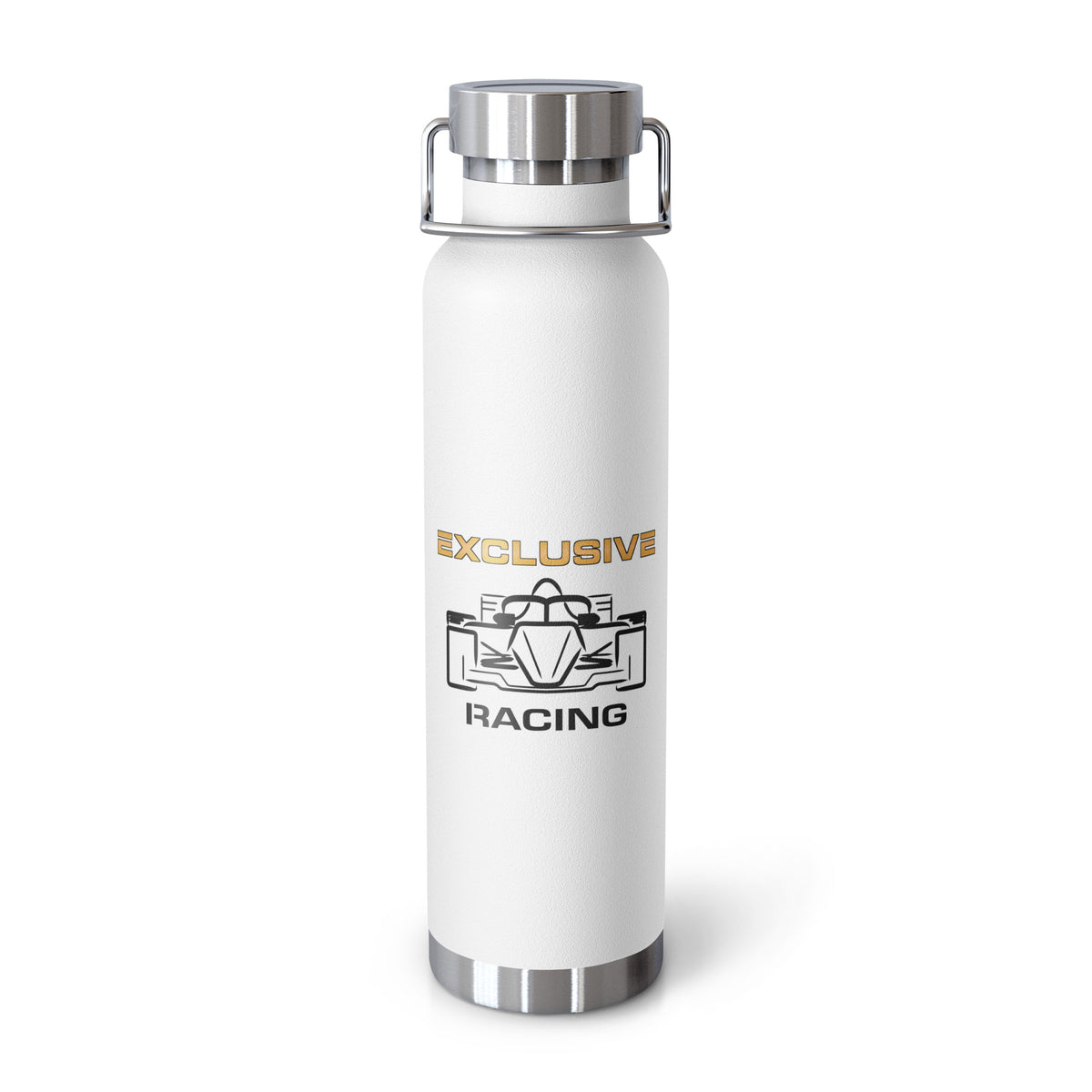 [White] Front — EXR F-Car Front Copper Vacuum Bottle