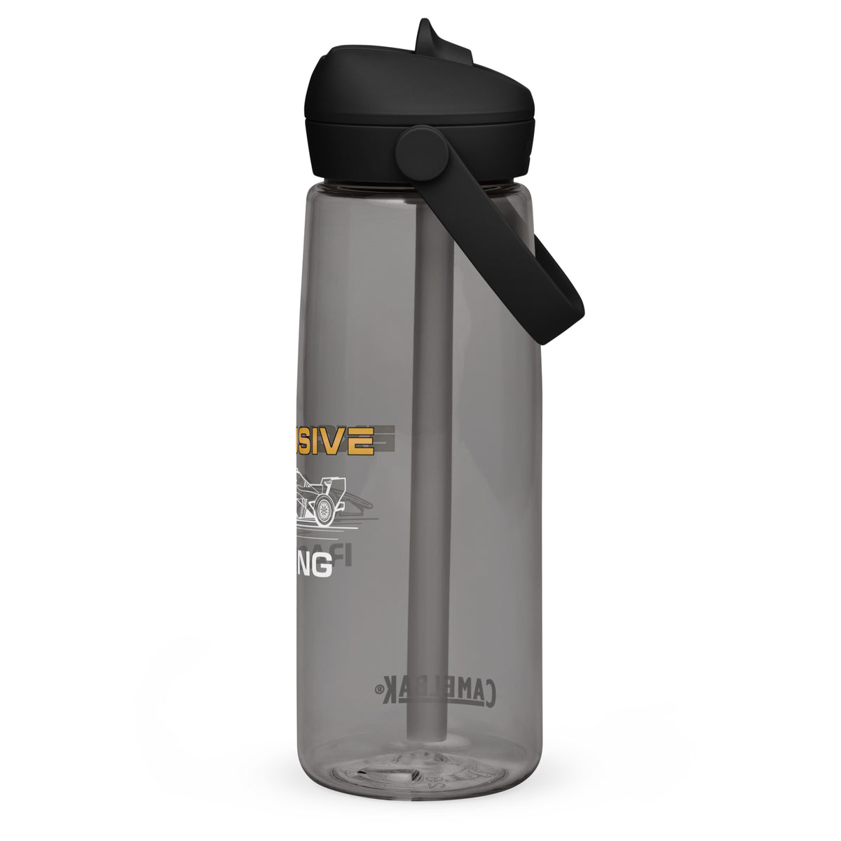 [Charcoal] Back — EXR F-Car Side CamelBak Flip-Straw Bottle