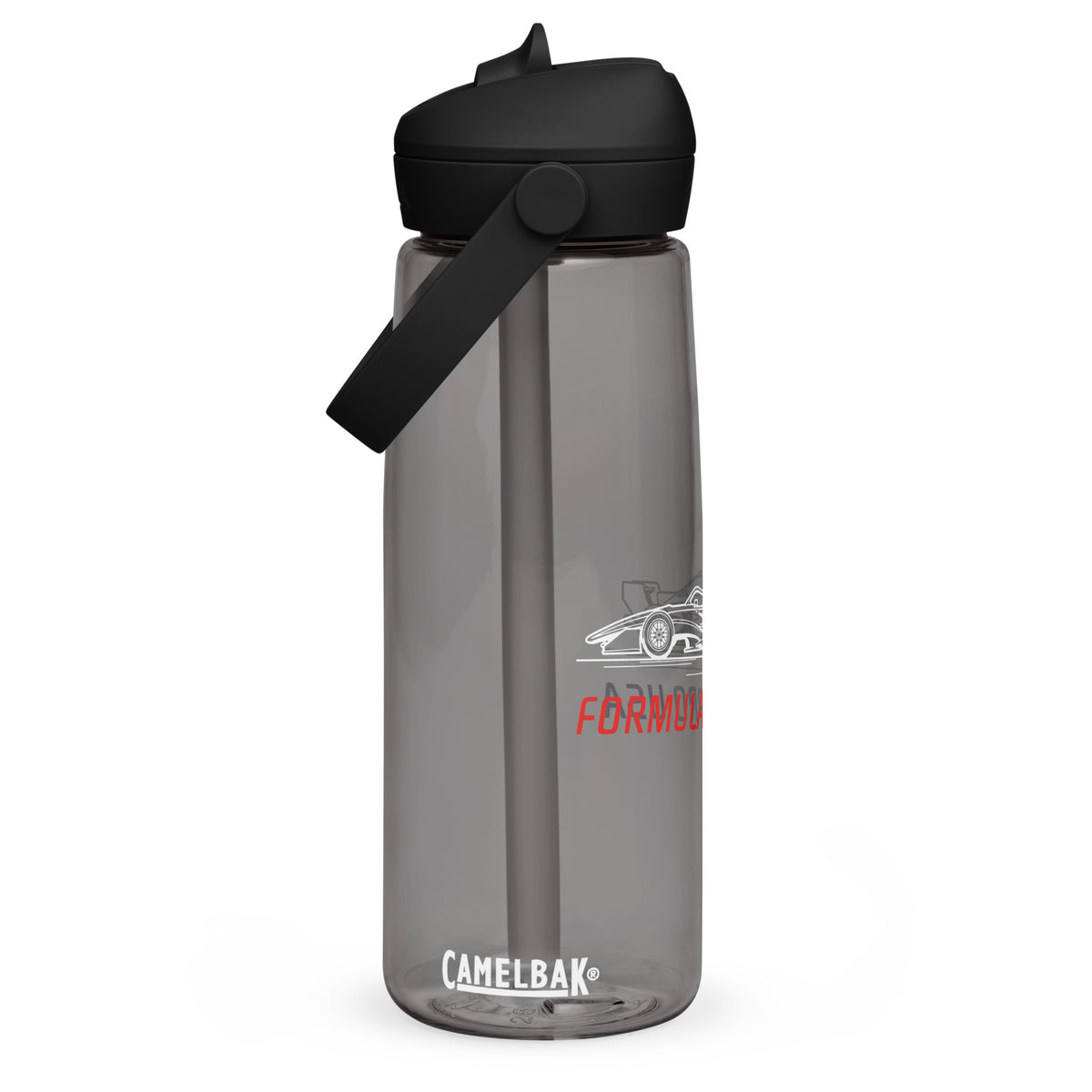 [Charcoal] Front — FPUSA Side View CamelBak Flip-Straw Bottle