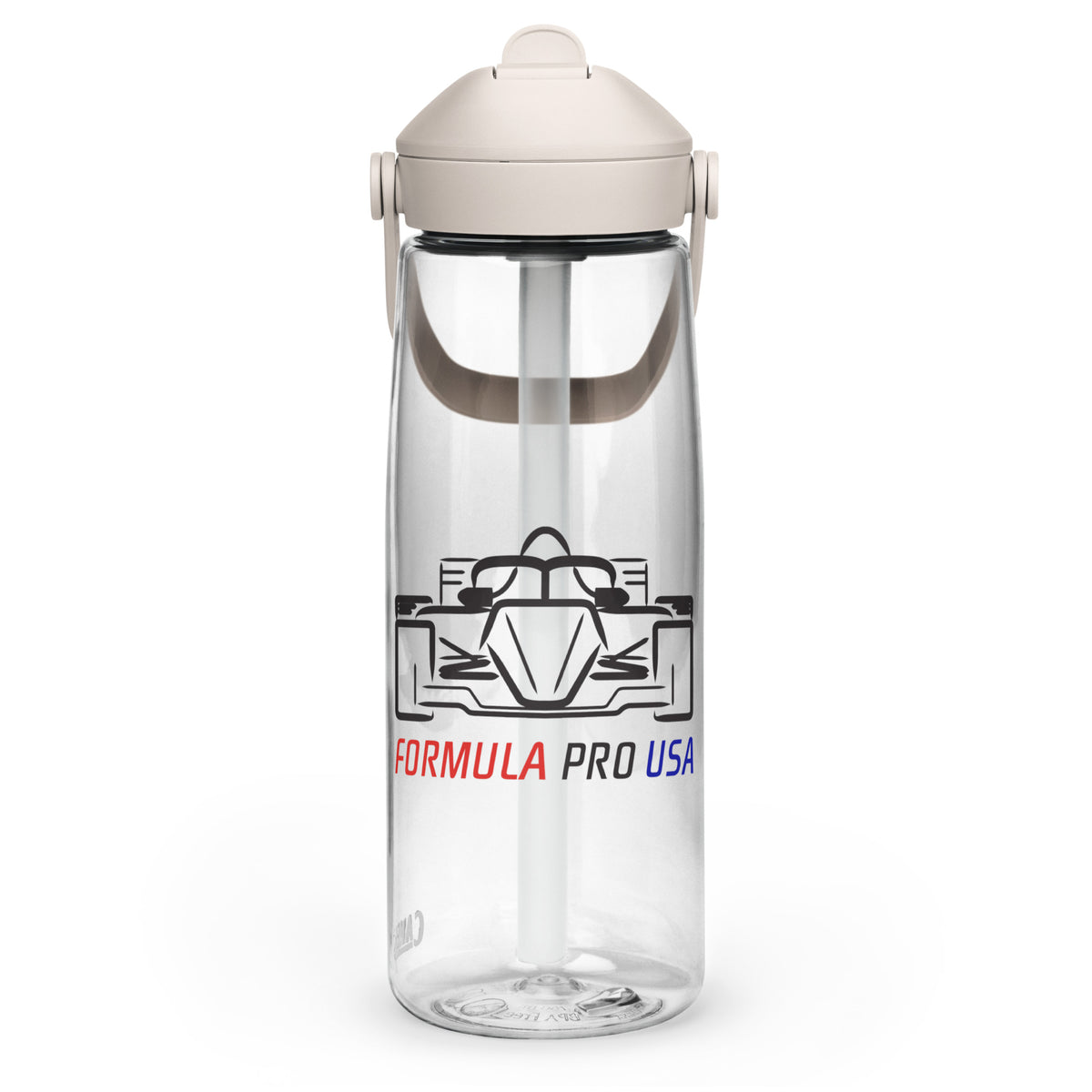 [Clear] Left — FPUSA Front View CamelBak Flip-Straw Bottle