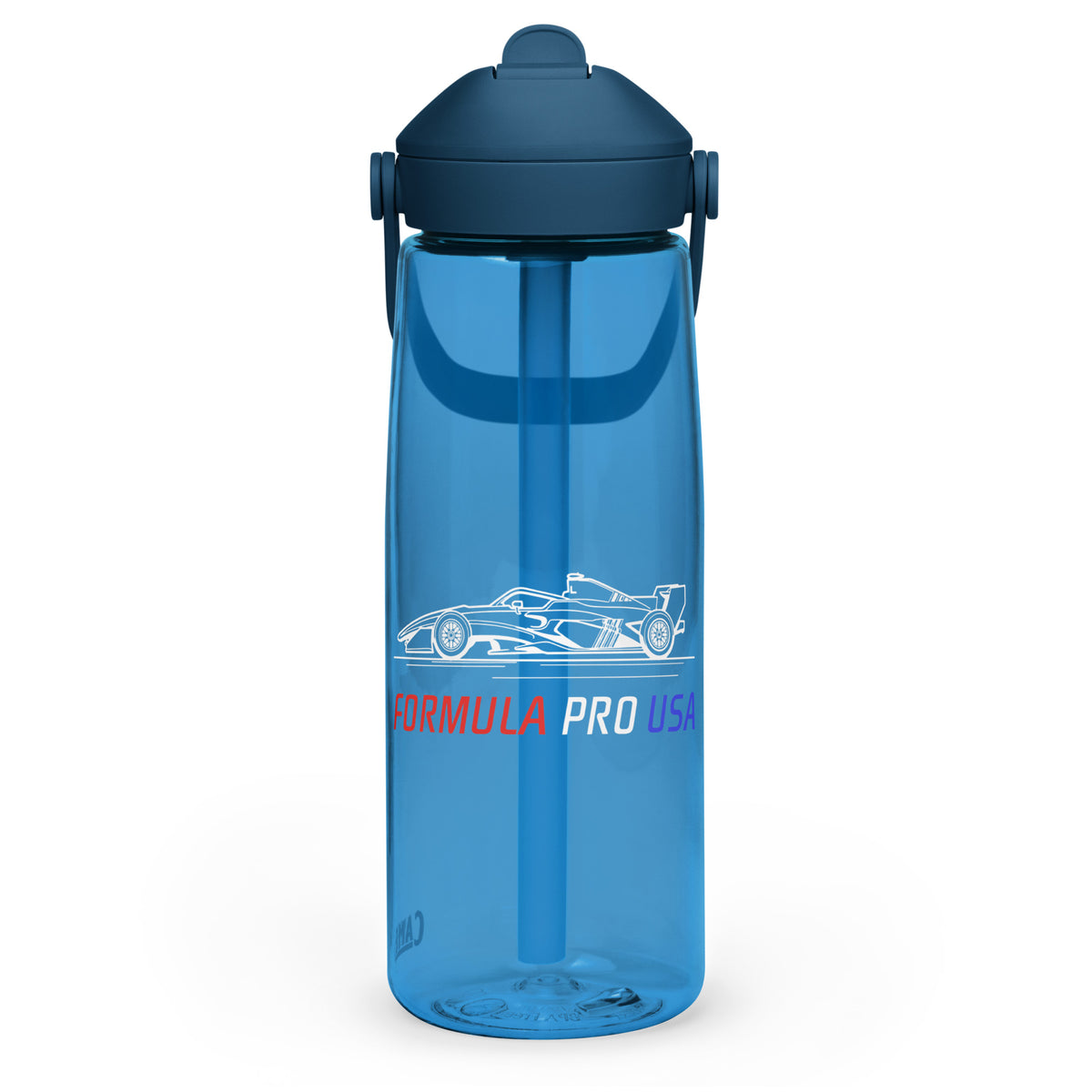 [Oxford Blue] Left — FPUSA Side View CamelBak Flip-Straw Bottle