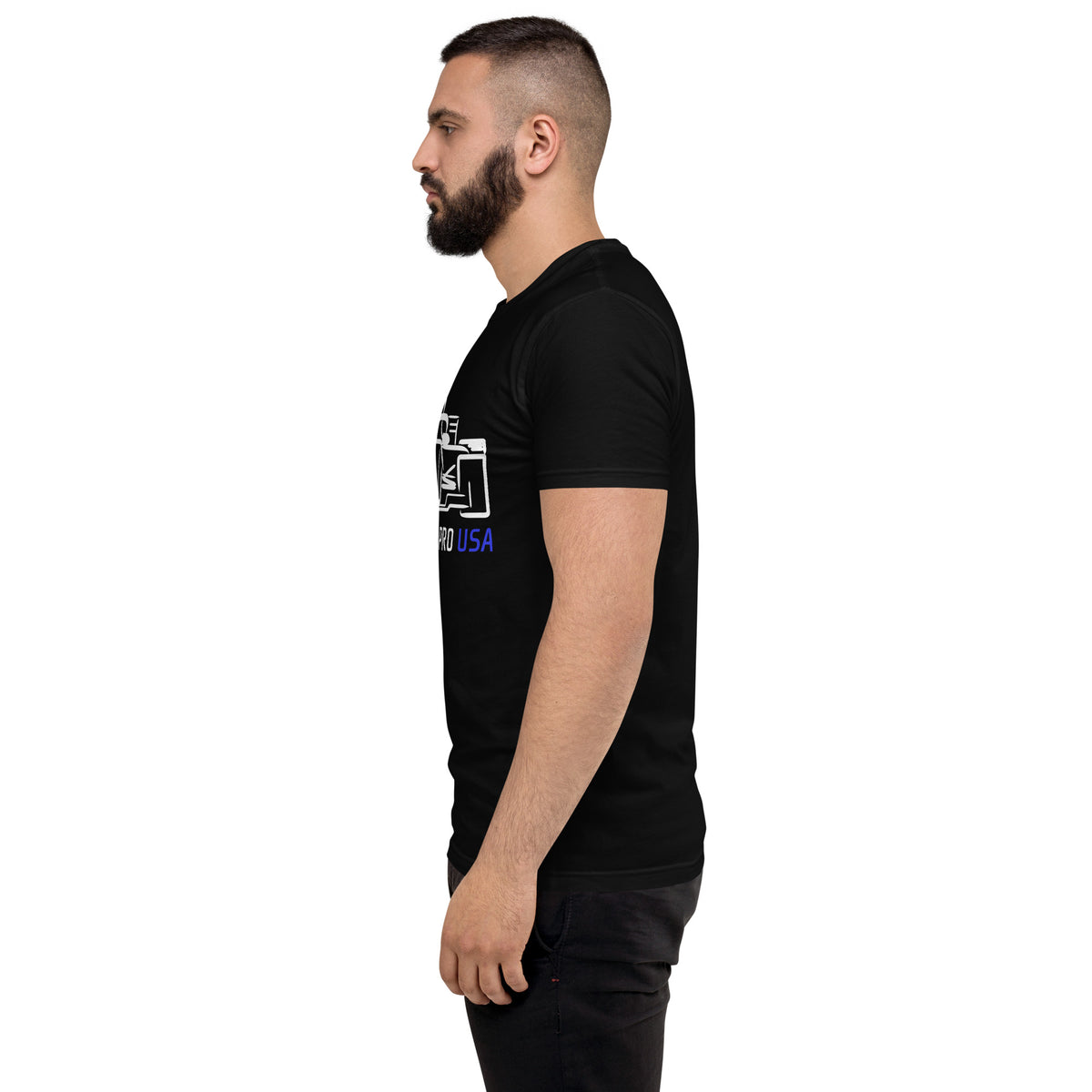 [Black] Left — FPUSA Front View Tee — Men's