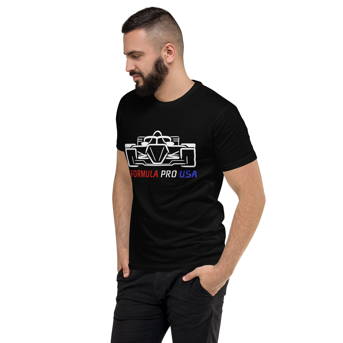 [Black] Left Front — FPUSA Front View Tee — Men's