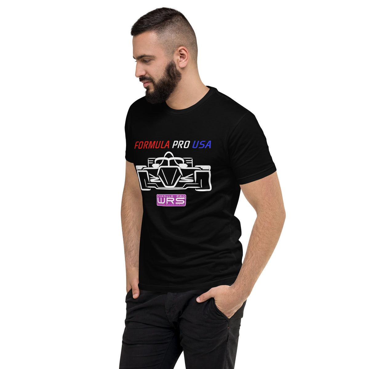 [Black] Left Front — FPUSA WRS Front View Tee — Men's