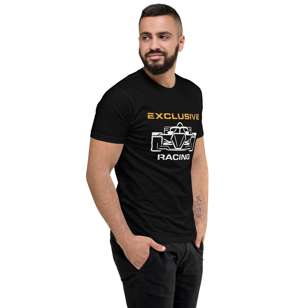 [Black] Right Front — EXR F-Car Front Tee — Men's
