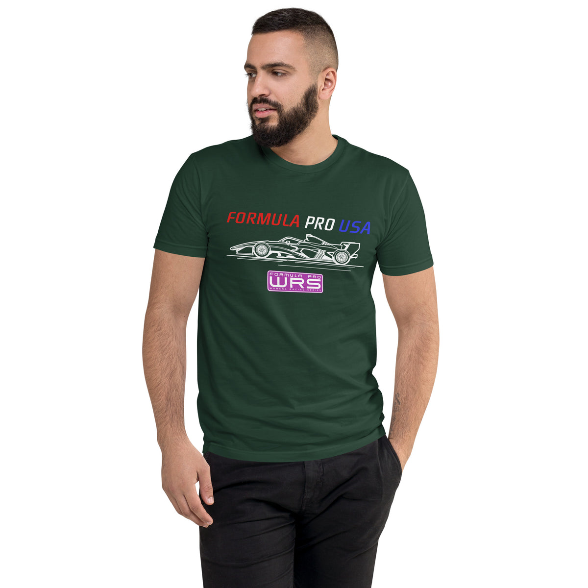 [Forest Green] Front — FPUSA WRS Side View Tee — Men's