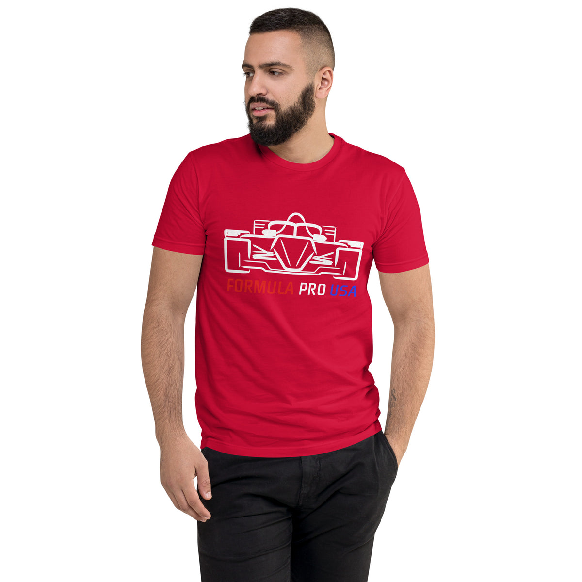 [Red] Front — FPUSA Front View Tee — Men's