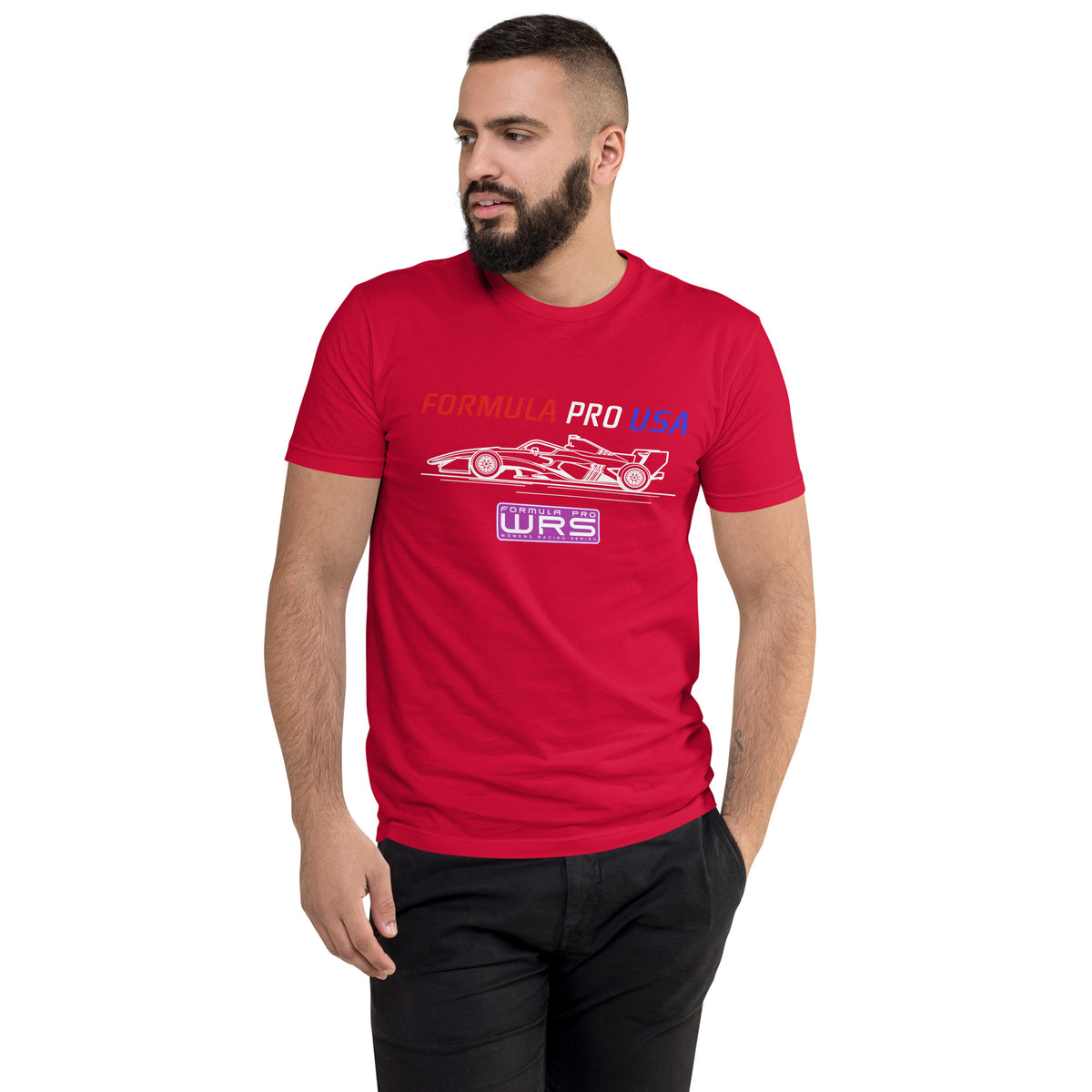 [Red] Front — FPUSA WRS Side View Tee — Men's