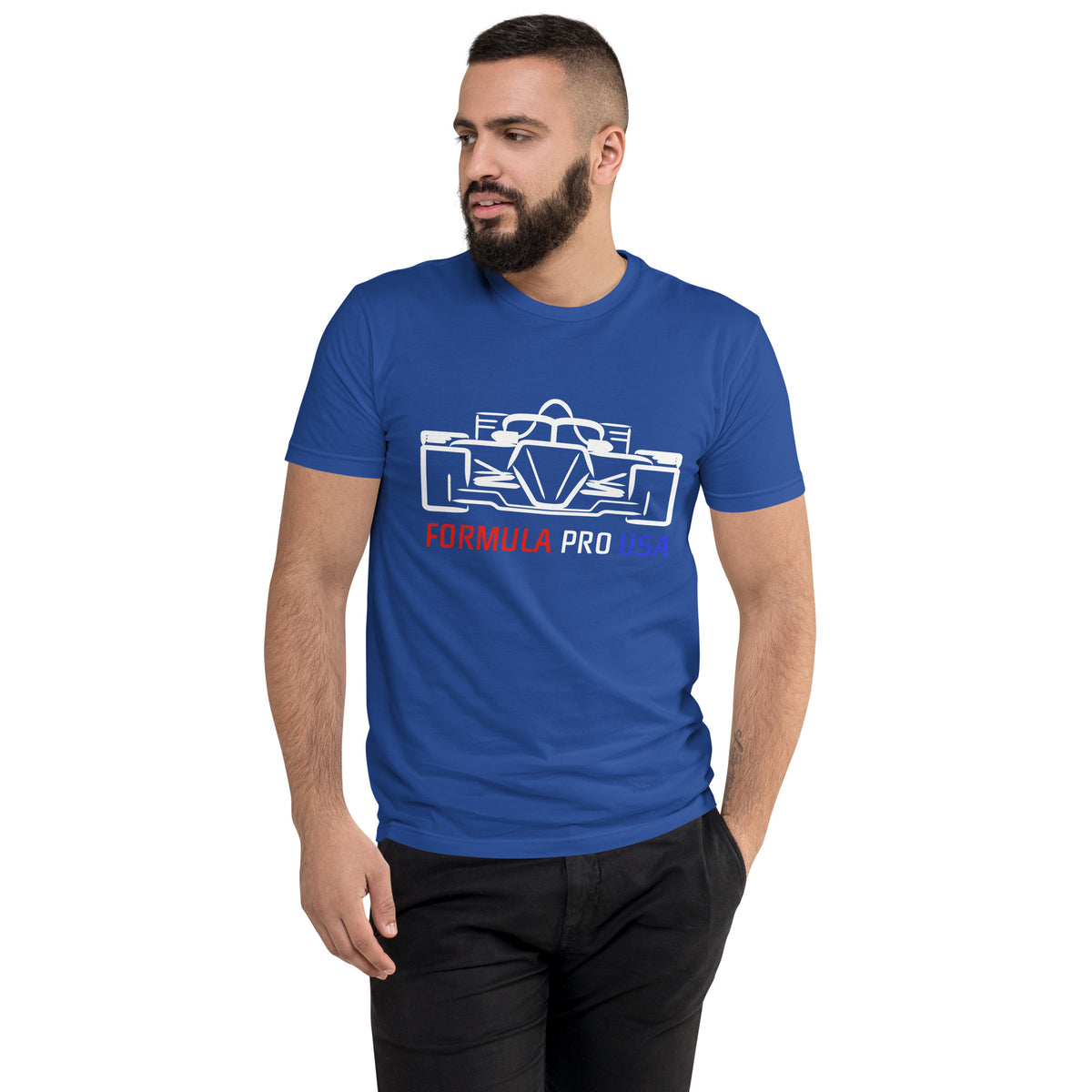 [Royal Blue] Front — FPUSA Front View Tee — Men's