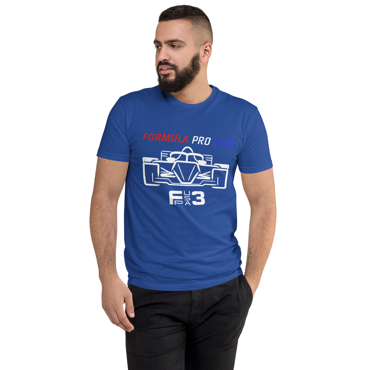 [Royal Blue] Front — FPUSA F3 Front View Tee — Men's