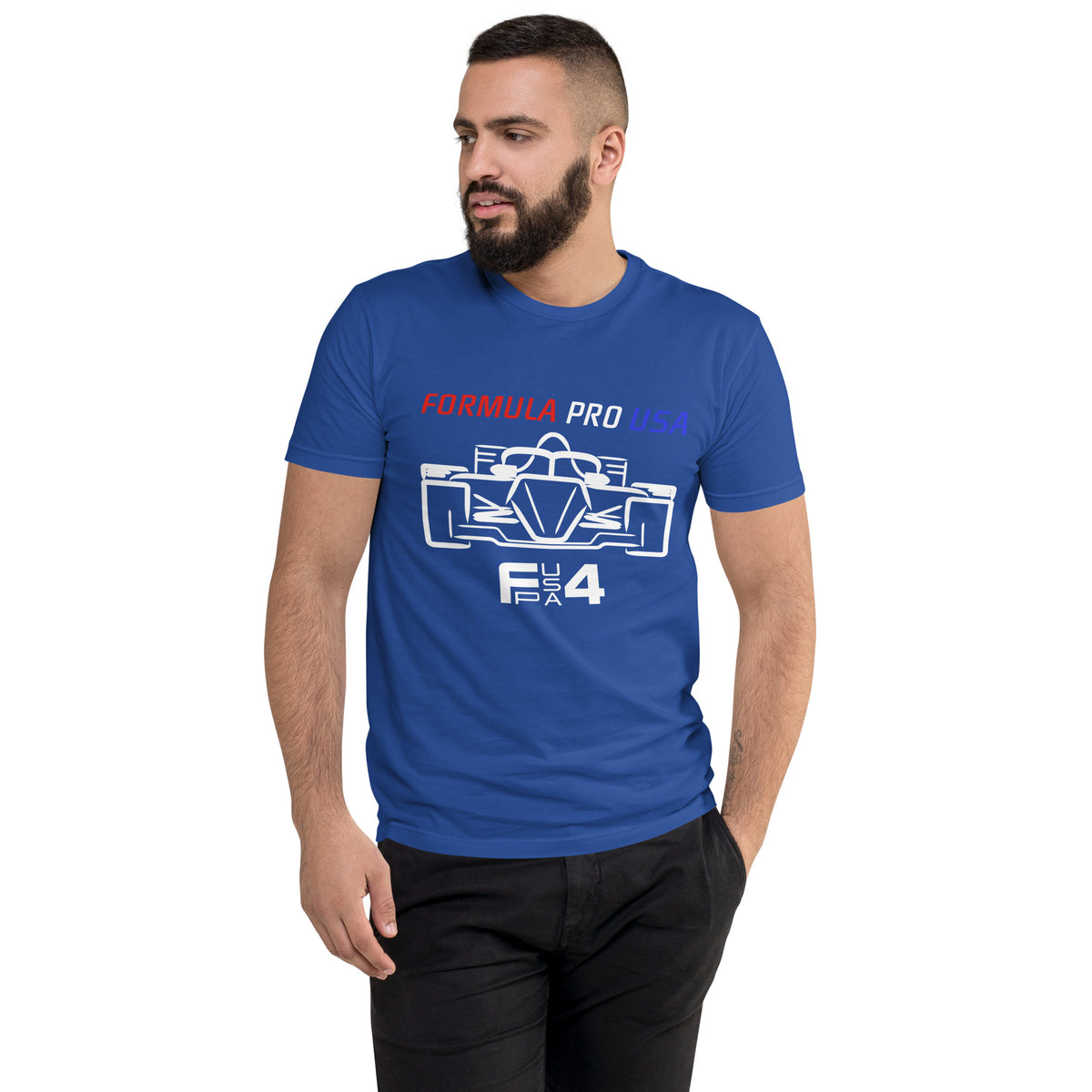 [Royal Blue] Front — FPUSA F4 Front View Tee — Men's