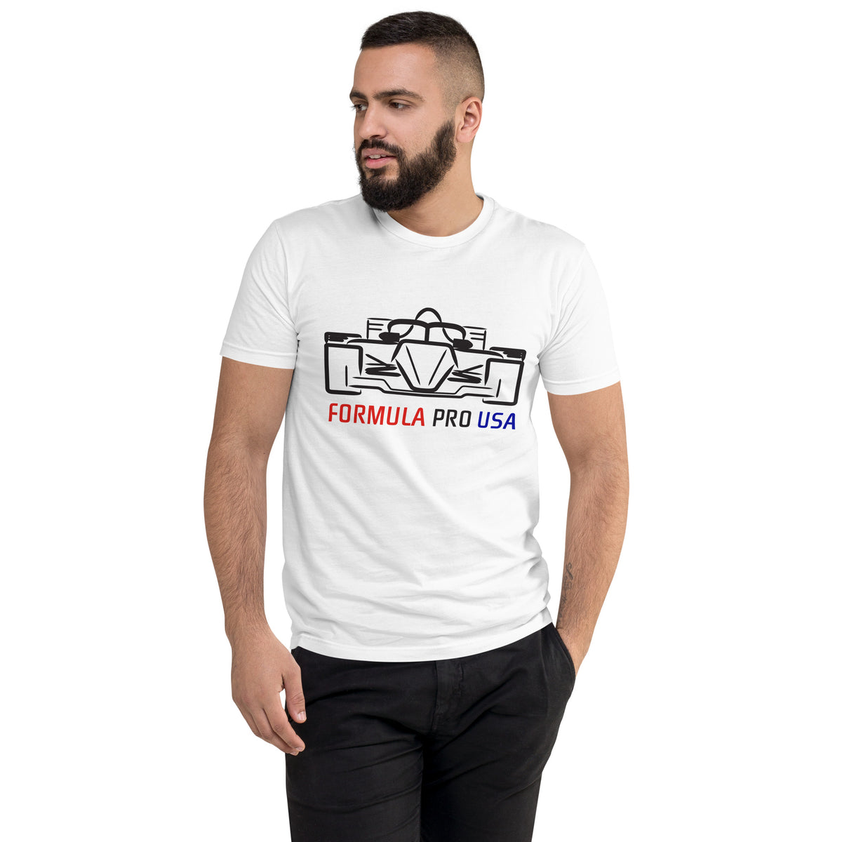 [White] Front — FPUSA Front View Tee — Men's