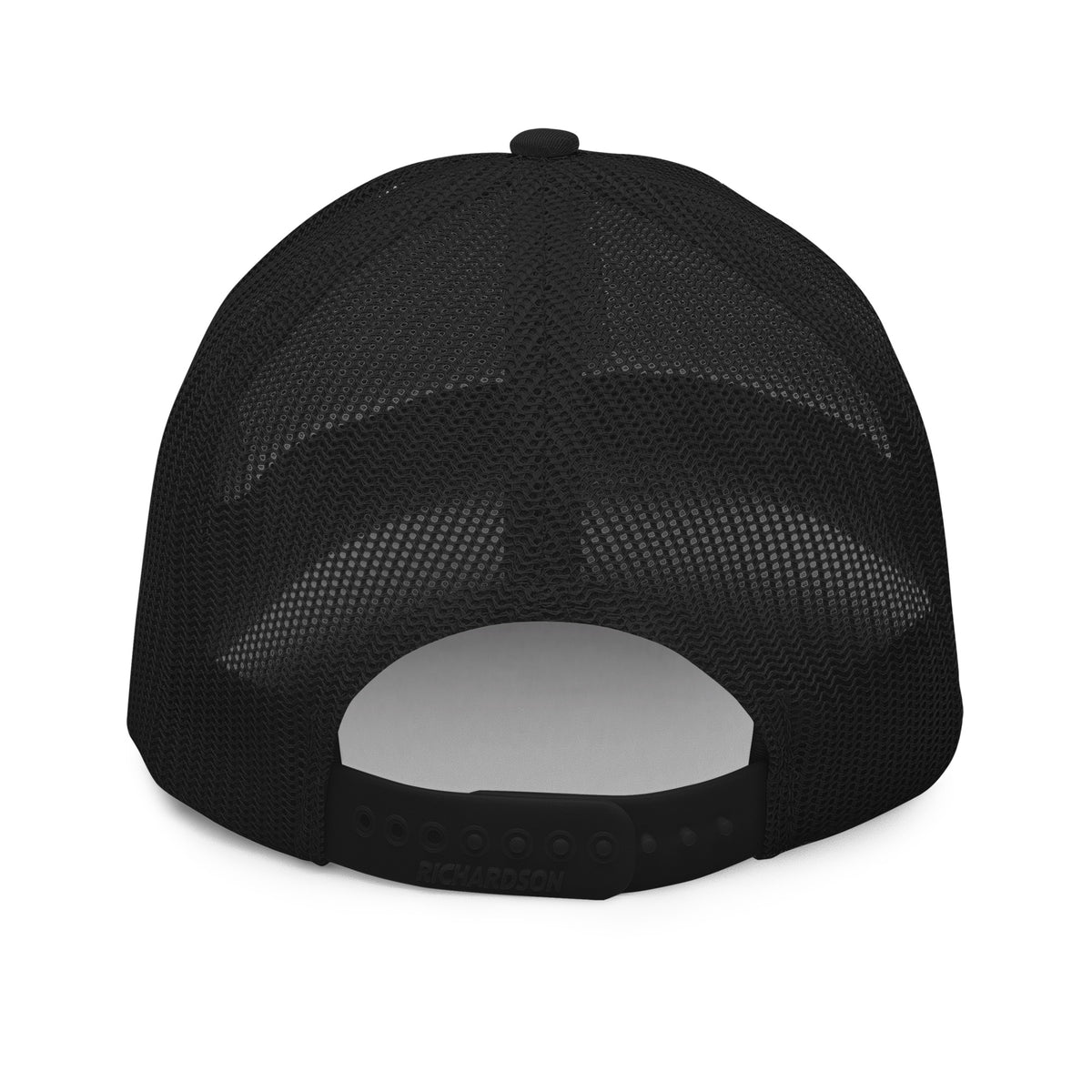 [Black] Back — FPUSA Side View Richardson Trucker Cap