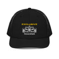 [Black] Front — EXR F-Car Front Richardson Trucker Cap
