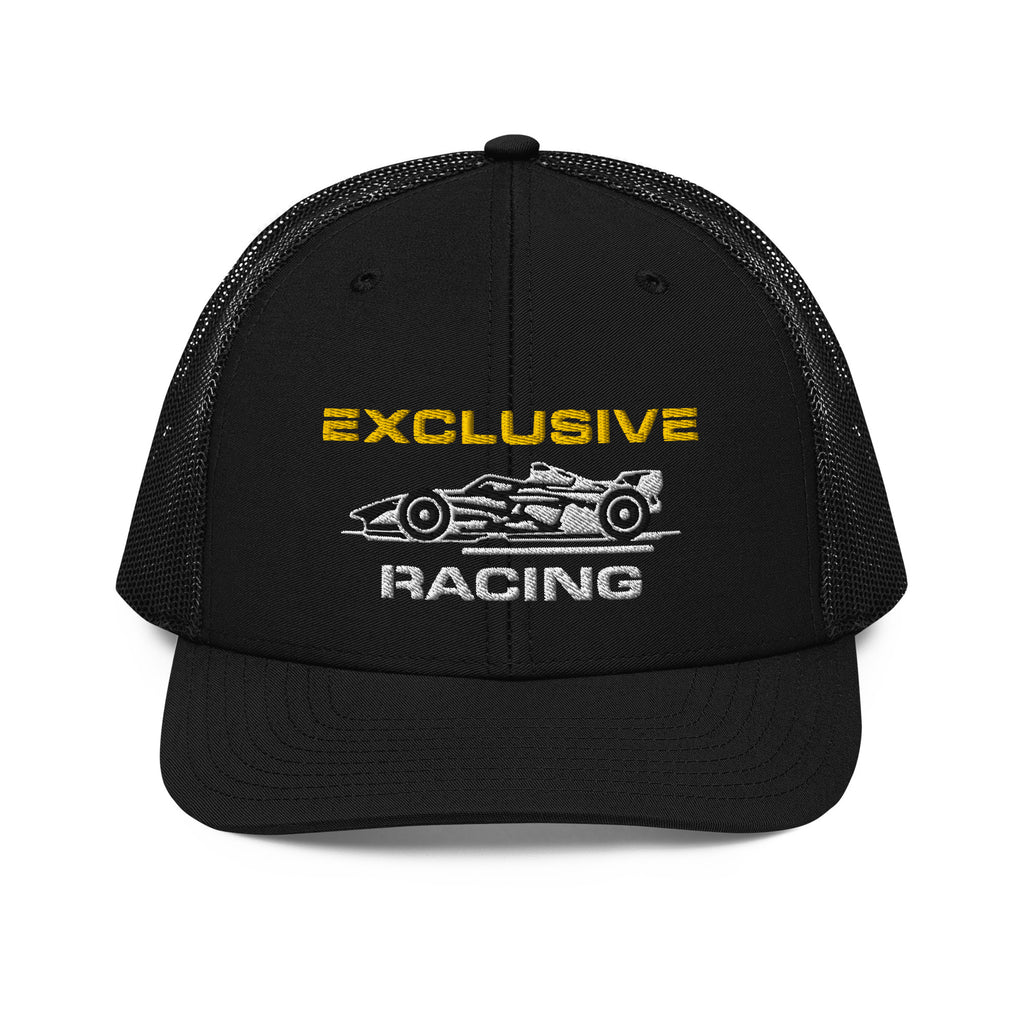 [Black] Front — EXR F-Car Side Richardson Trucker Cap