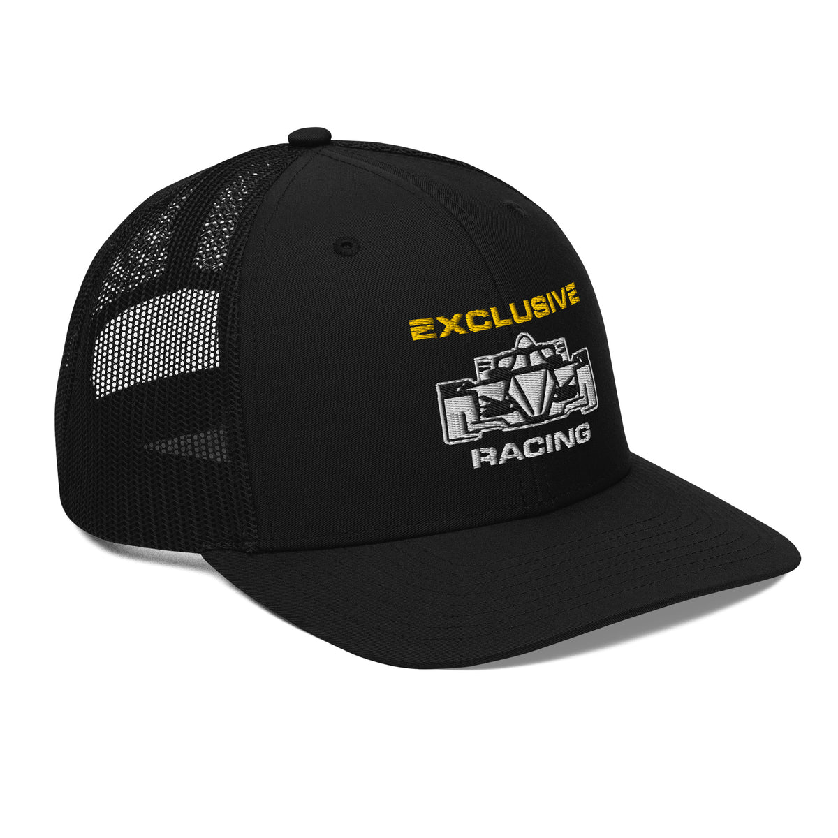 [Black] Right Front — EXR F-Car Front Richardson Trucker Cap