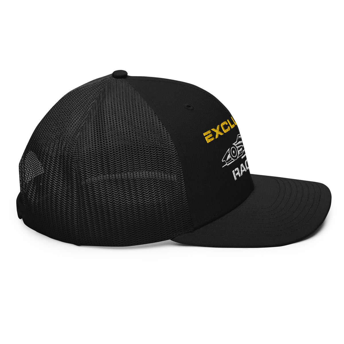 [Black] Right Side — EXR F-Car Side Richardson Trucker Cap