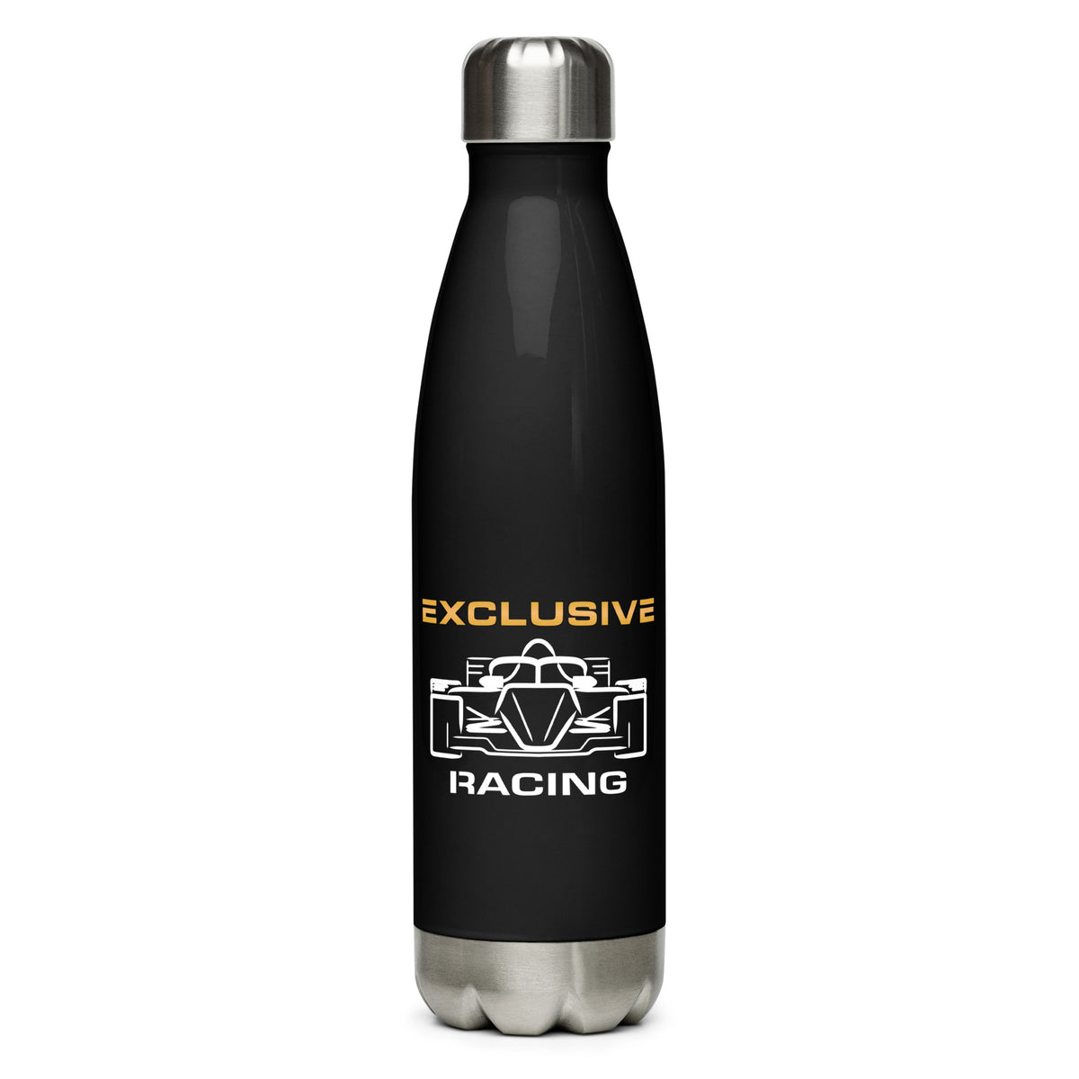 [Black] Front — EXR F-Car Front Stainless Steel Bottle