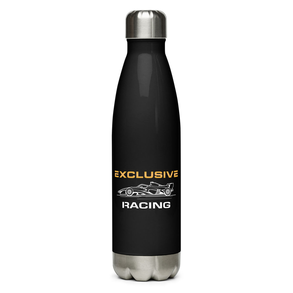 [Black] Front — EXR F-Car Side Stainless Steel Bottle