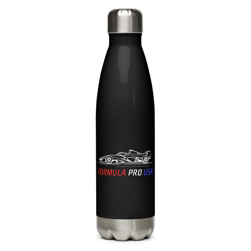 [Black] Front — FPUSA Side View Stainless Steel Bottle