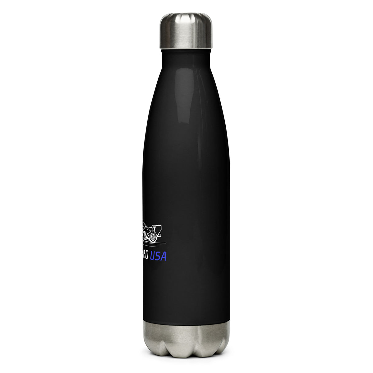 [Black] Left — FPUSA Side View Stainless Steel Bottle