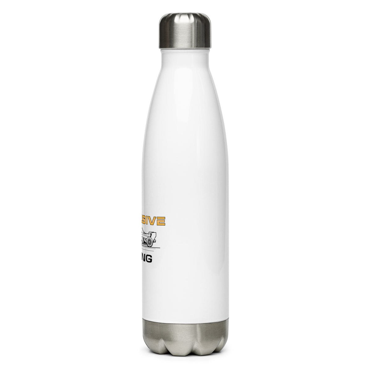 [White] Left — EXR F-Car Side Stainless Steel Bottle