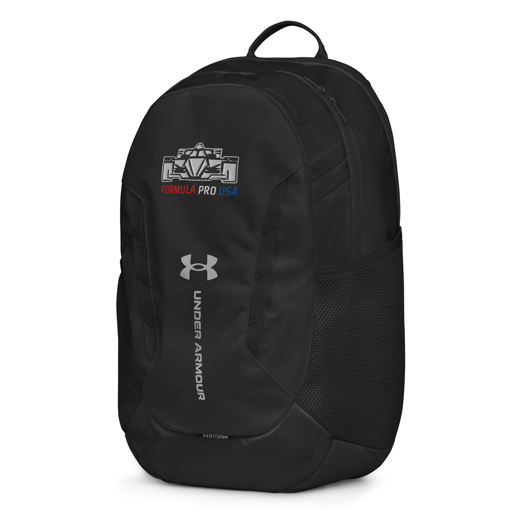 [Black] Left Front — FPUSA Front View Under Armour Backpack