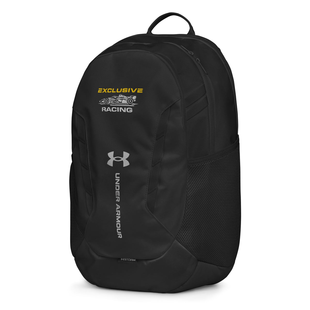 [Black] Left Front — EXR F-Car Side Under Armour Backpack