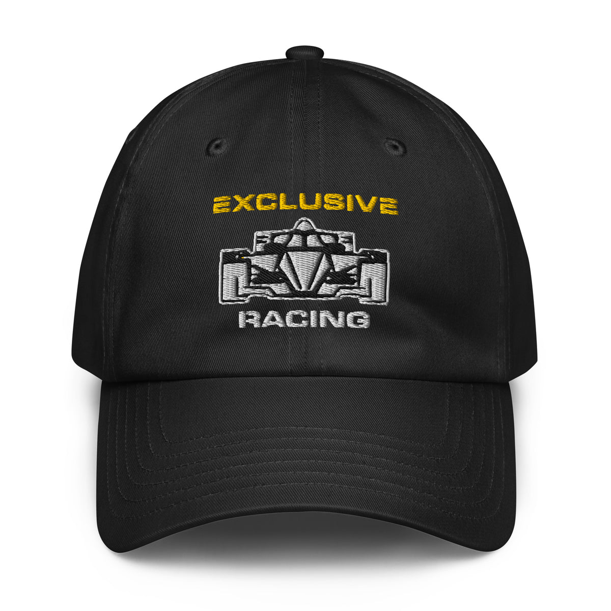 [Black] Front — EXR F-Car Front Under Armour Dad Hat