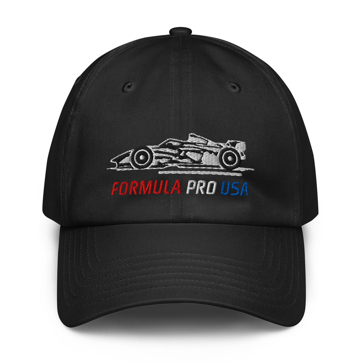 [Black] Front — FPUSA Side View Under Armour Dad Hat