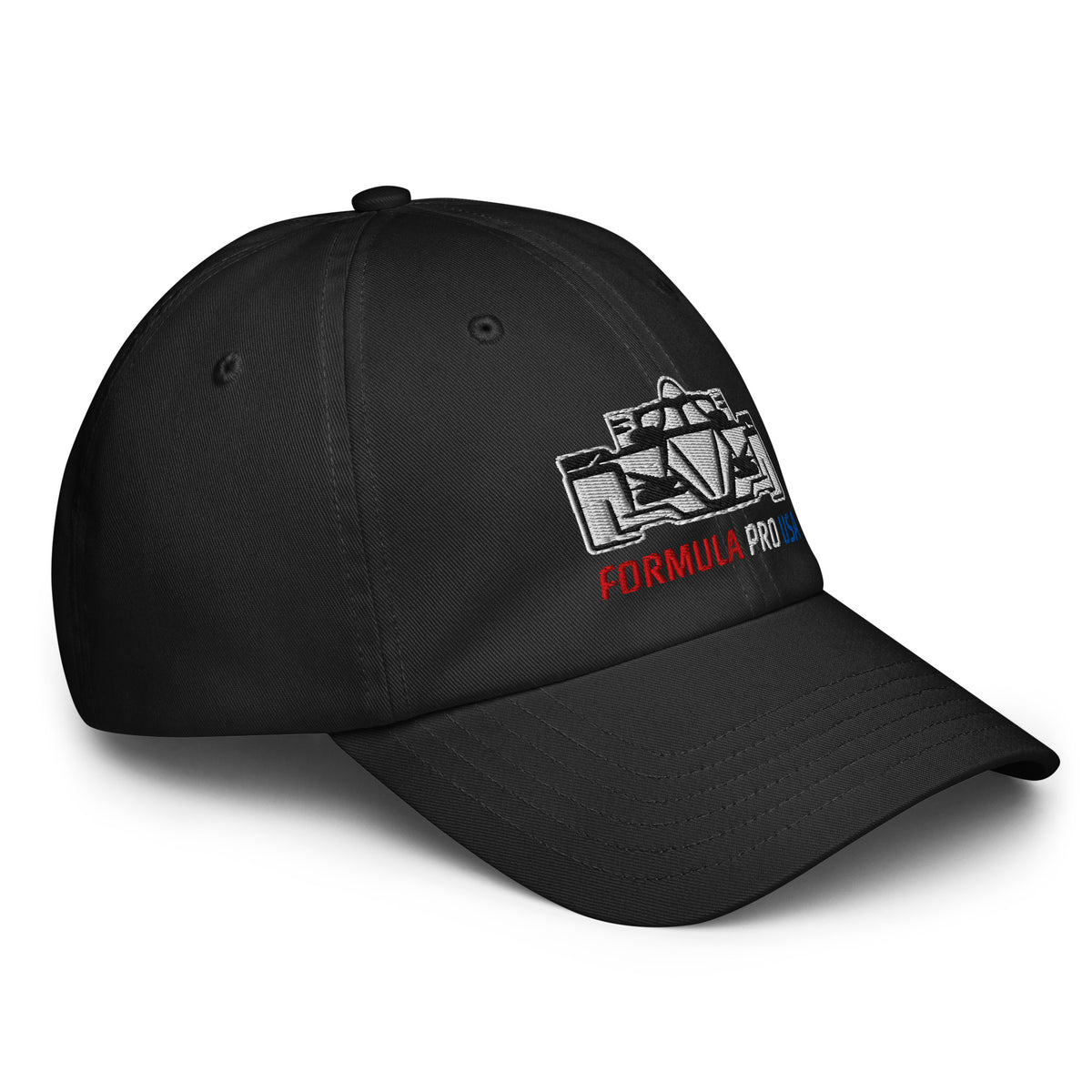 [Black] Right Front — FPUSA Front View Under Armour Dad Hat