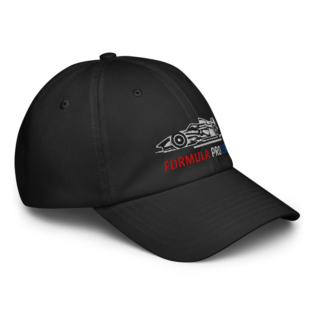 [Black] Right Front — FPUSA Side View Under Armour Dad Hat