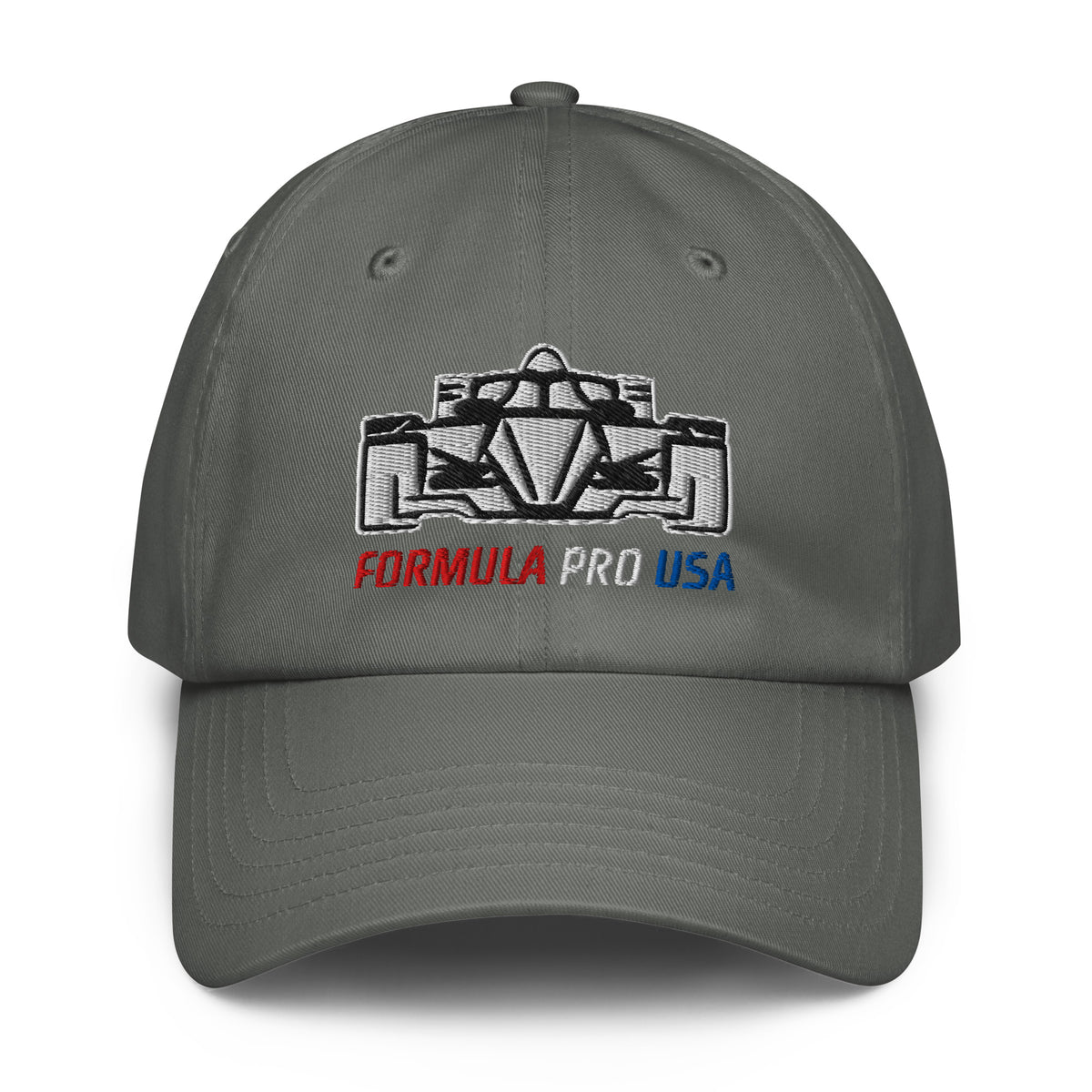 [Grey] Front — FPUSA Front View Under Armour Dad Hat