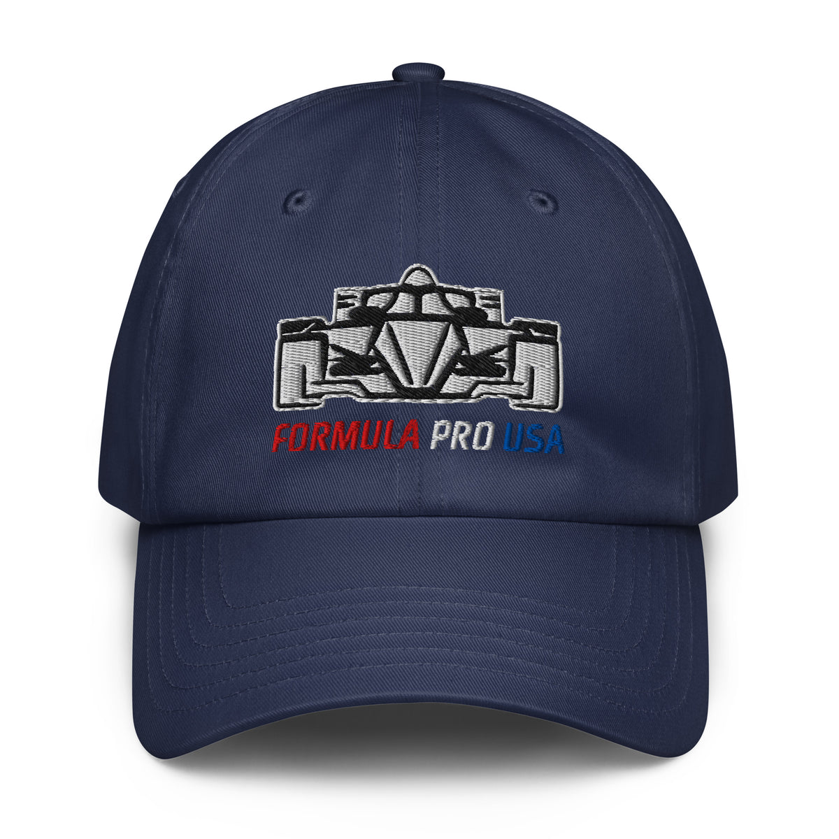 [Navy] Front — FPUSA Front View Under Armour Dad Hat