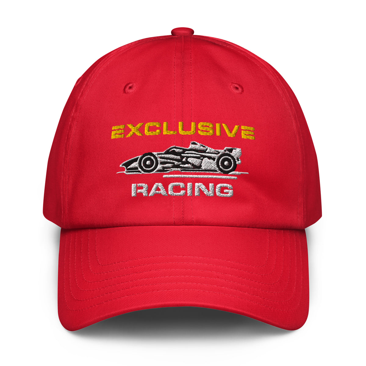 [Red] Front — EXR F-Car Side Under Armour Dad Hat