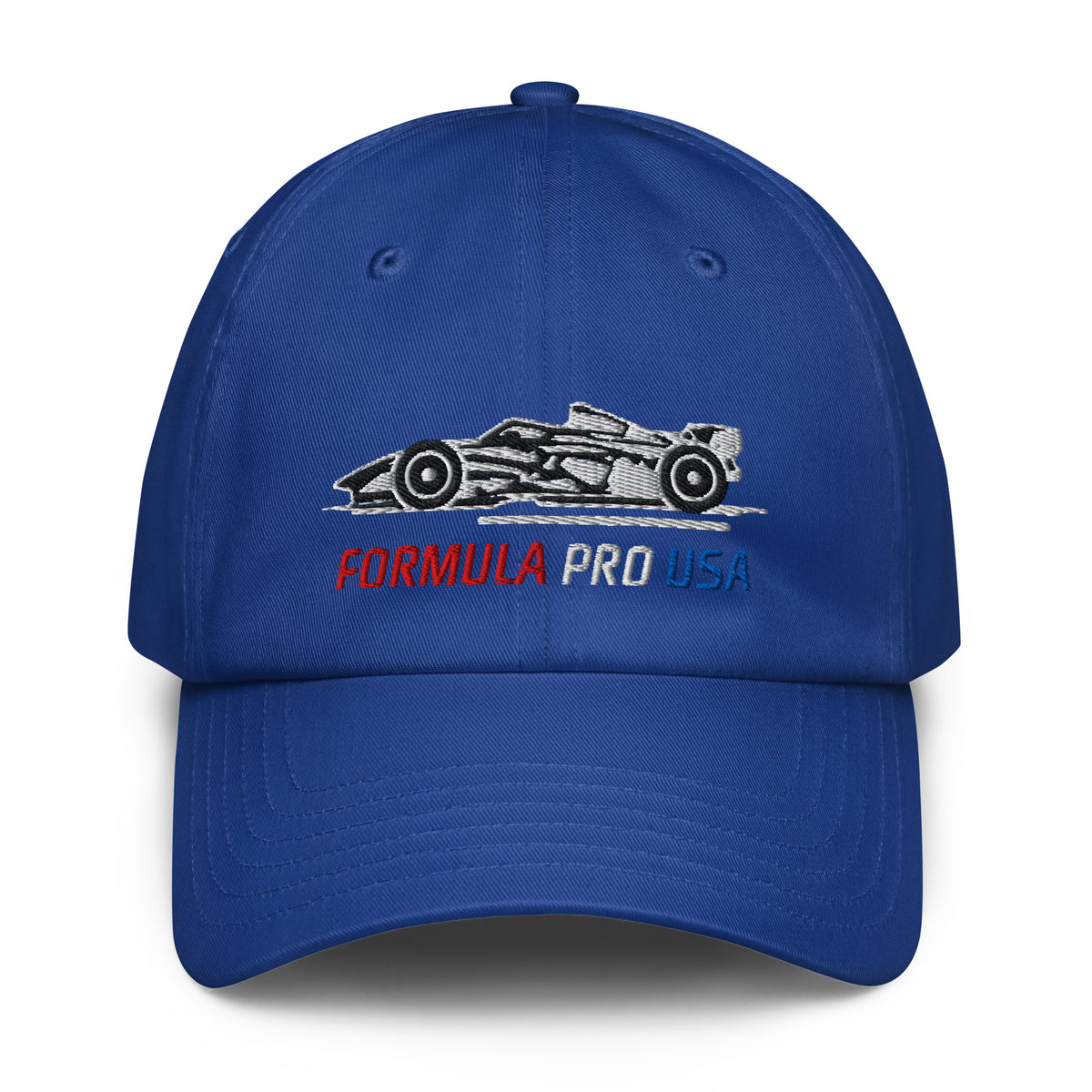 [Royal Blue] Front — FPUSA Side View Under Armour Dad Hat