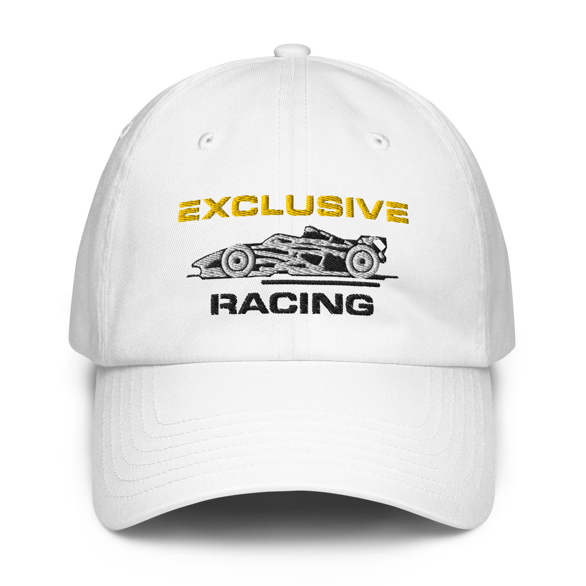 [White] Front — EXR F-Car Side Under Armour Dad Hat
