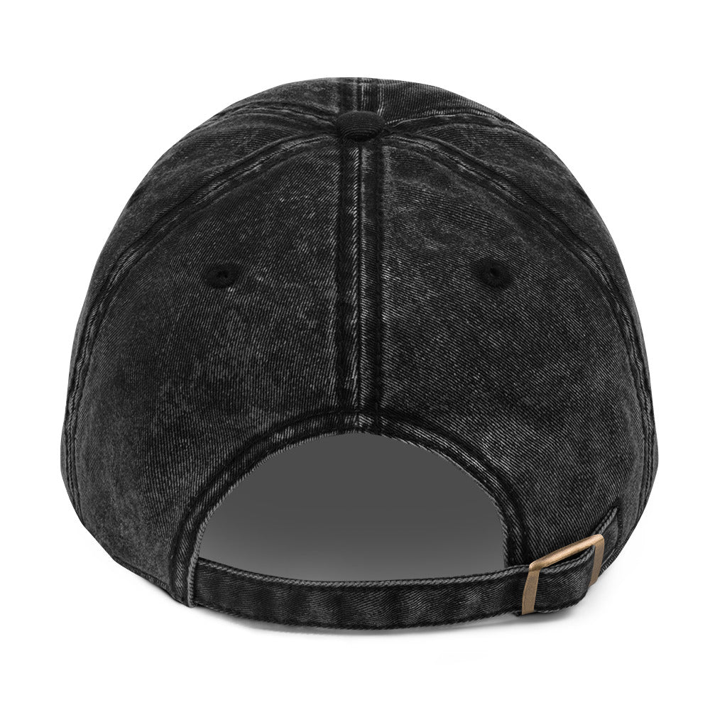 [Black] Back — EXR F-Car Front Vintage Twill Cap