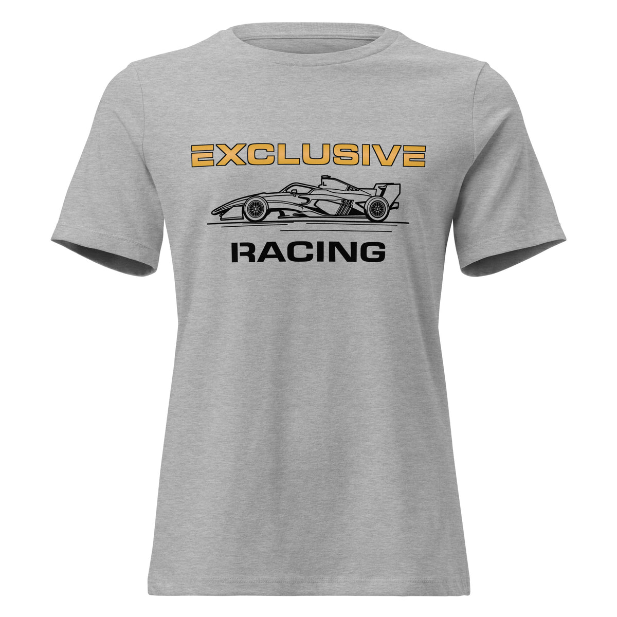 [Athletic Heather] Front — EXR F-Car Side Tee — Women's