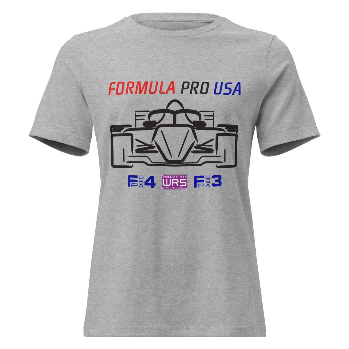 [Athletic Heather] Front — FPUSA All Classes Front View Tee — Women's