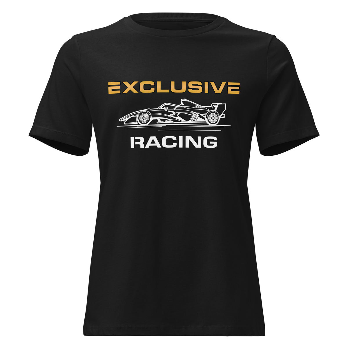 [Black] Front — EXR F-Car Side Tee — Women's