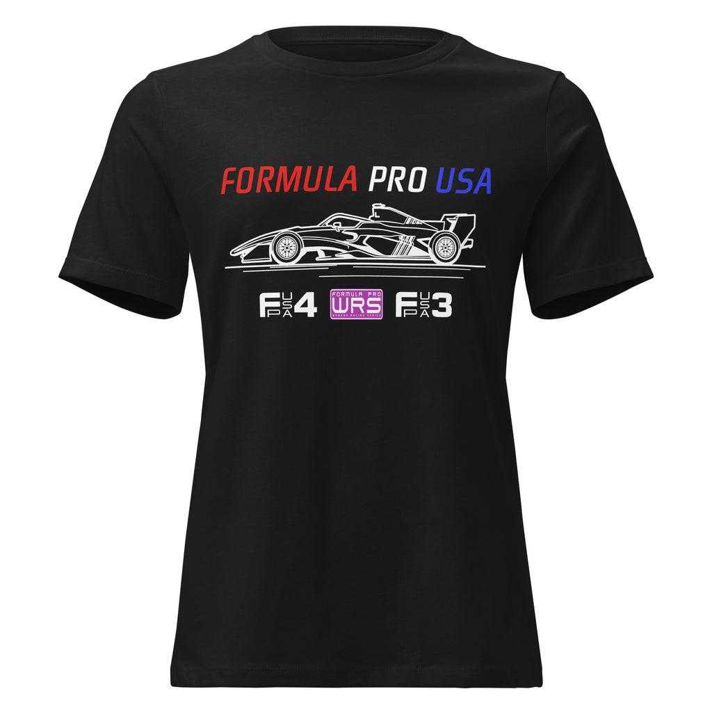 [Black] Front — FPUSA All Classes Side View Tee — Women's