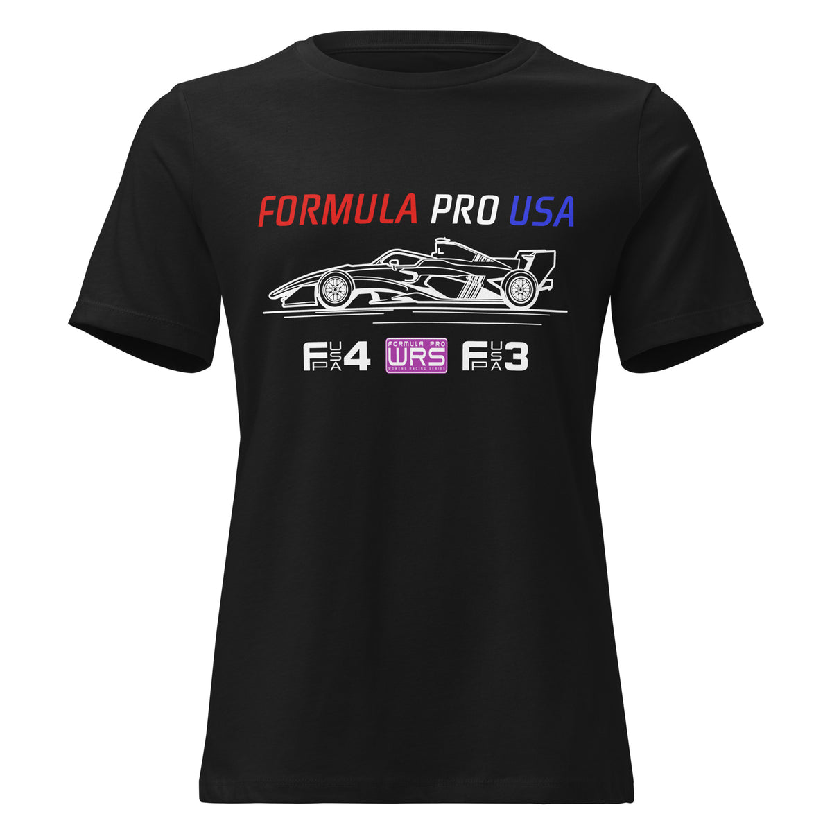 [Black] Front — FPUSA All Classes Side View Tee — Women's
