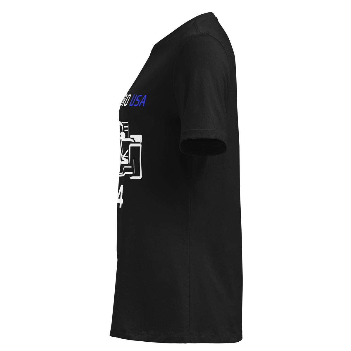 [Black] Left — FPUSA F4 Front View Tee — Women's
