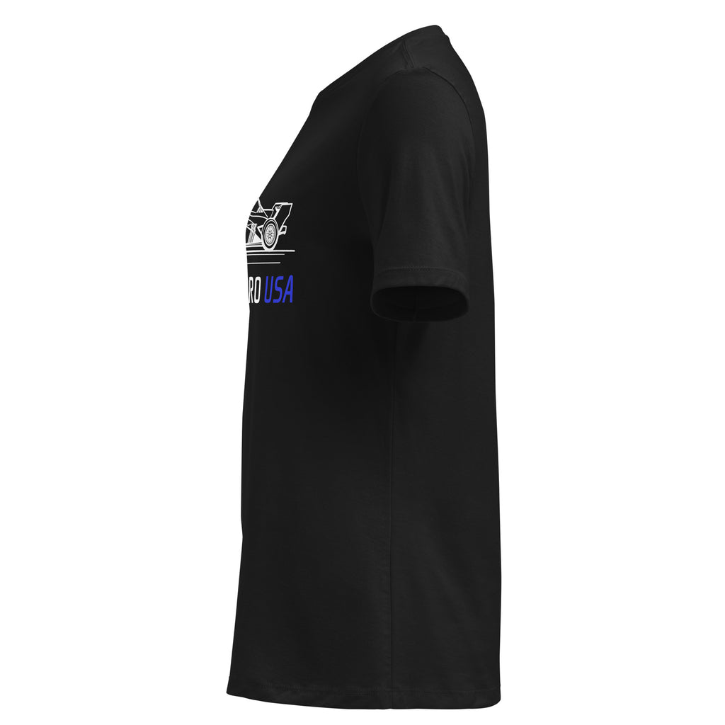 [Black] Left — FPUSA Side View Tee — Women's