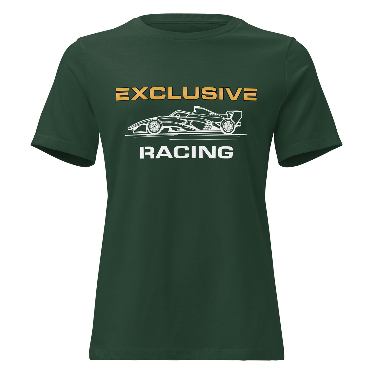 [Forest Green] Front — EXR F-Car Side Tee — Women's